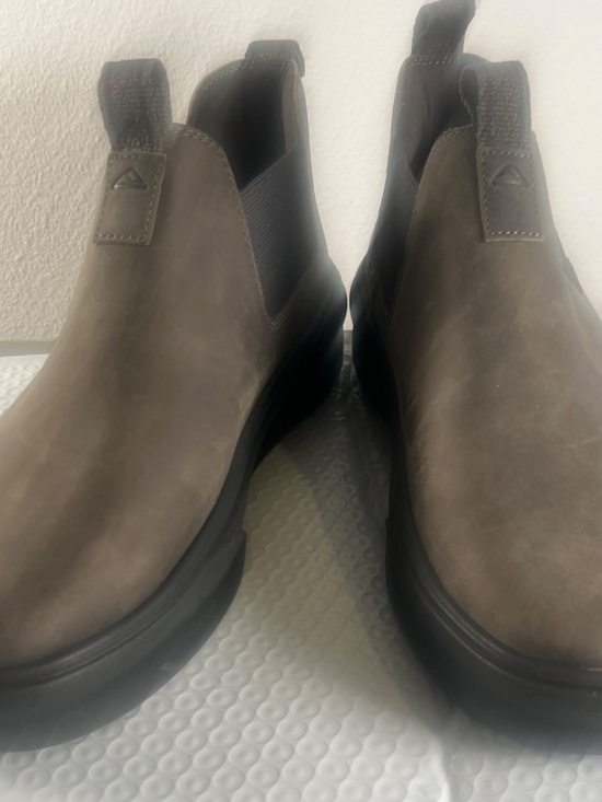 Men\'s Reef NWOT Swellsole EVO Dark Gray Leather Slip On Plush Boots Size 9 EU 41 main image 4